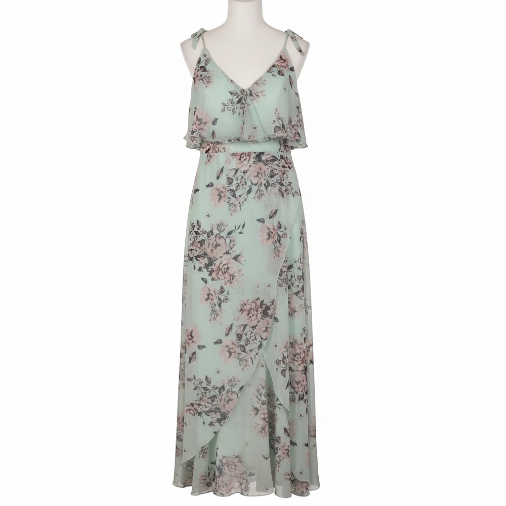 Unithorse large mint floral zip up gown